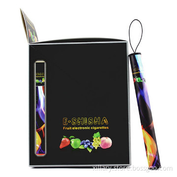 500 puffs colored smoke portable e shisha cigarette smoothie